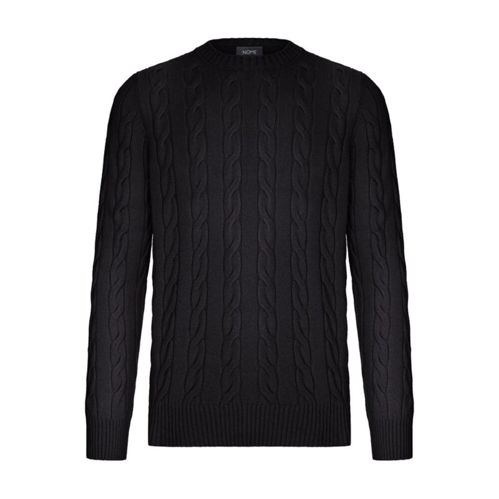Nome G Men Crew Neck Cable Knit Sweater